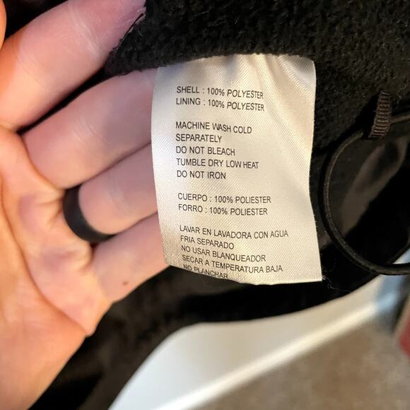 Reebok Indy Racing League Light Windbreaker Jacket in Black Size Large - Picture 7 of 9